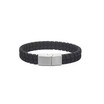 Son of Noa's SON armbånd sort kalveskind 12mm - 23cm