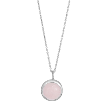 Nordahl's Rhd. sølv vedhæng SWEETS52 rosa quartz 11mm 