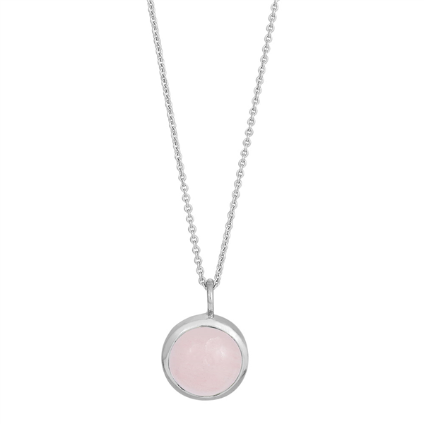 Nordahl\'s Rhd. sølv vedhæng SWEETS52 rosa quartz 11mm 