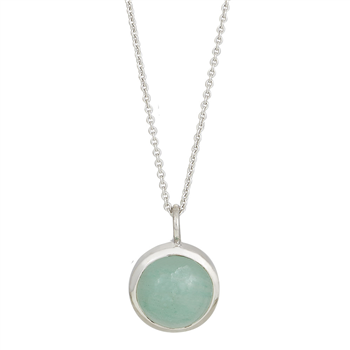 Nordahl's Rhd. sølv vedhæng SWEETS52 green aventurine 11mm 