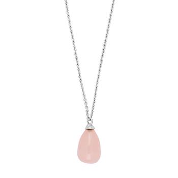 Nordahl's Rhd. sølv vedhæng SWEETS52 rosa quartz 