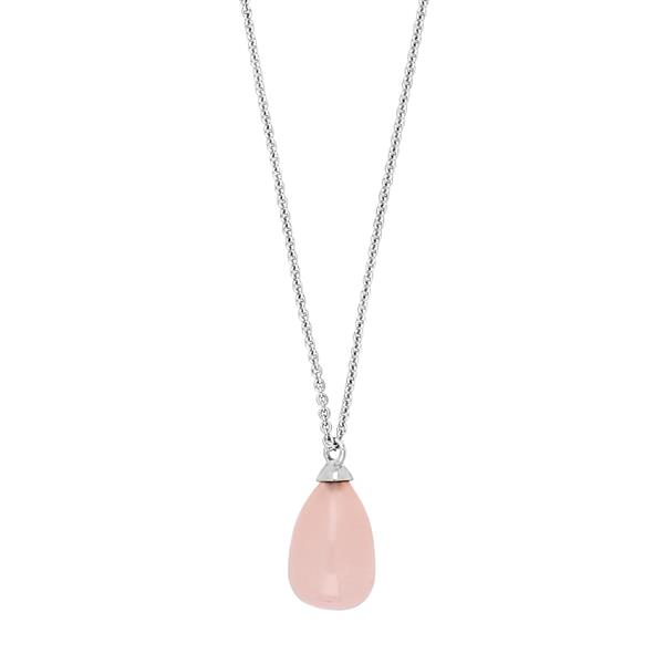 Nordahl\'s Rhd. sølv vedhæng SWEETS52 rosa quartz 