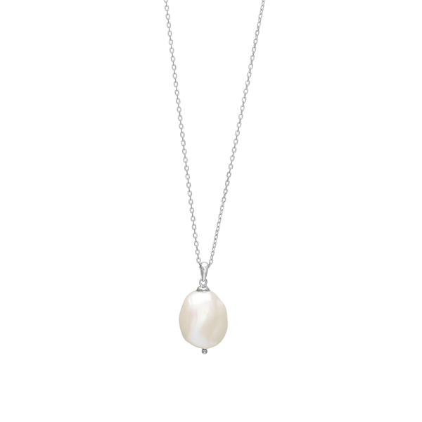 Nordahl\'s Rhd. sølvkæde BAROQUE52 perle 20mm 