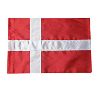 Noa Kids's Dannebrog stutflag til 30 cm - 7,5x11,5 cm