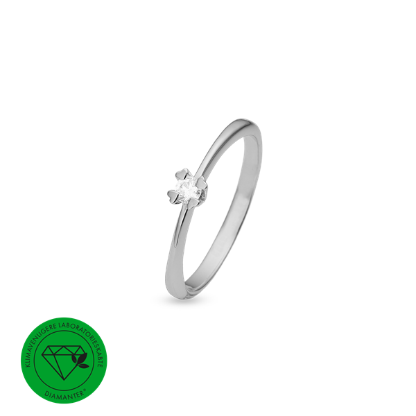 Aagaard\'s MARY Ring 8K, HV LG DIAM 0,10CT W/VS