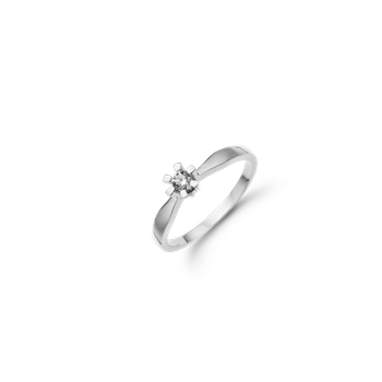 Aagaard's ETERNITY 8KT HV.D.RING 1X0,05CT WSI
