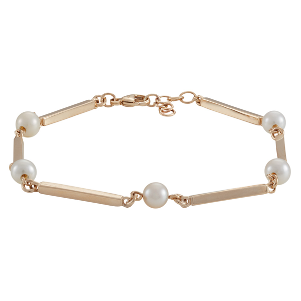 Siersbøl\'s SIERSBØL 14kt pind & perle (FWP) armbånd 18+2 poli