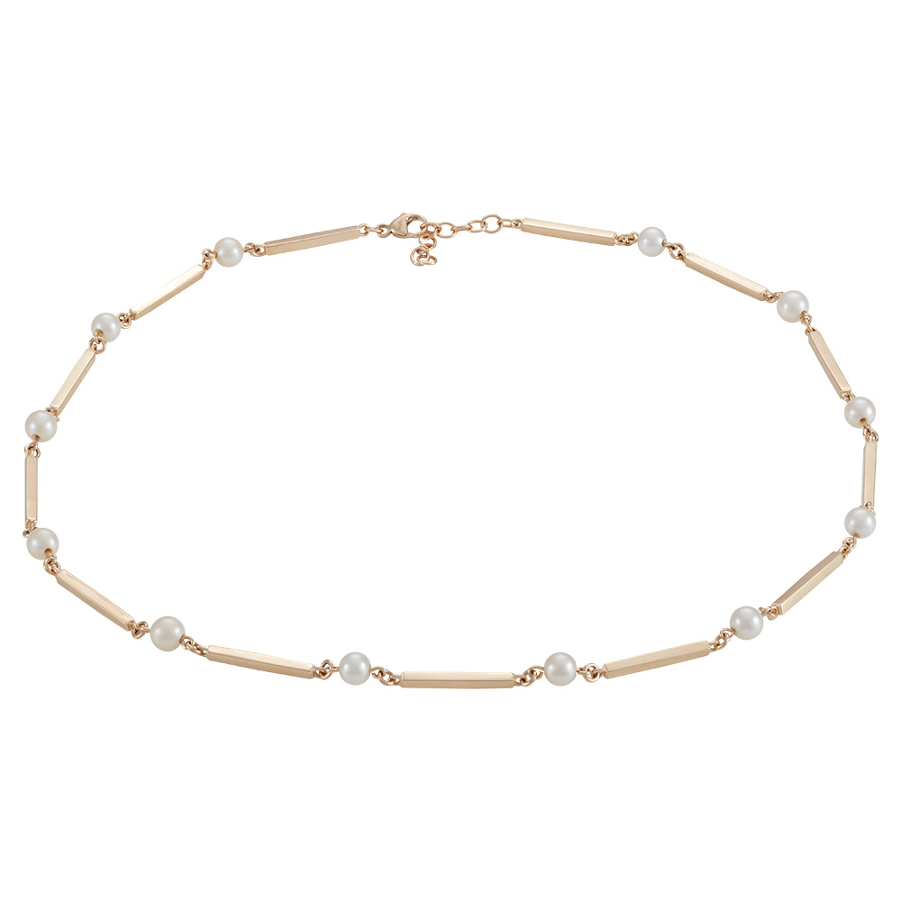 Siersbøl\'s SIERSBØL 14kt. pind & perle(FWP)collier 42+3 poli