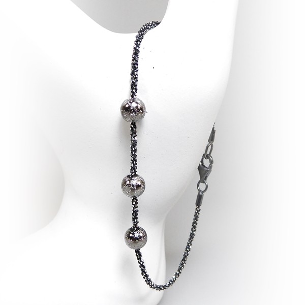 San - Links of Joy\'s Arm - Halskæde m. 3 stk Magic Beads -Ø6mm 50cm