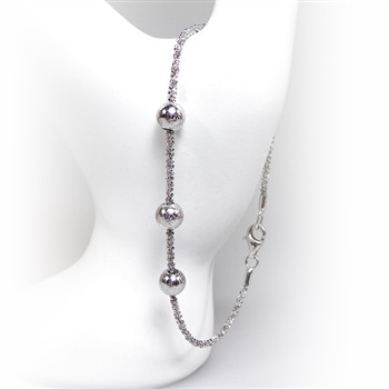 San - Links of Joy's Arm - Halskæde m.3 stk Magic Beads - Ø6mm 60cm