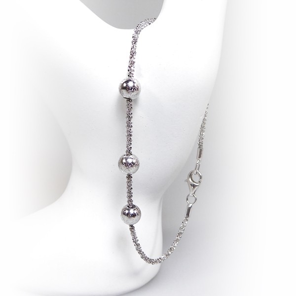 San - Links of Joy\'s Arm - Halskæde m.3 stk Magic Beads - Ø6mm 42cm