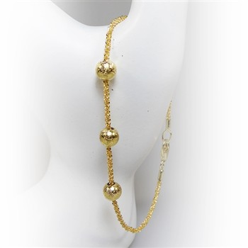 San - Links of Joy's Arm - Halskæde m. 3 stk Magic Beads-Ø6mm 60cm