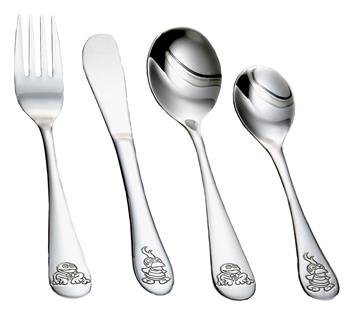 Noa Kids's Rustfrit stål bestik m. Kaj & Andrea