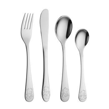 Noa Kids's Rustfrit stål bestik m. drage inkl. bamse