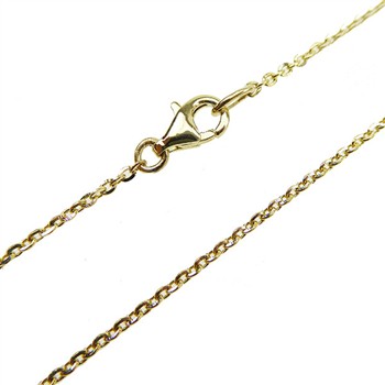 San - Links of Joy's Armbånd & halskæde - Mirror Anchor - Sterling/forgyldt 0,4mm 90cm