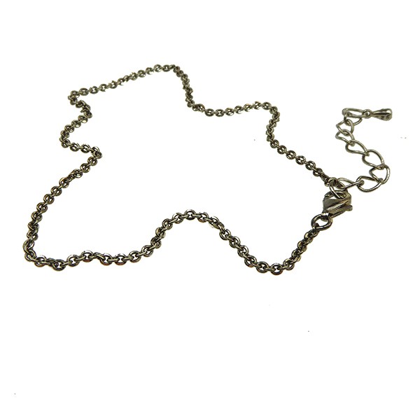 San - Links of Joy\'s Ankelkæde - 23+5cm  Sterlingsølv/925 Sort Rhodineret  23+5cm