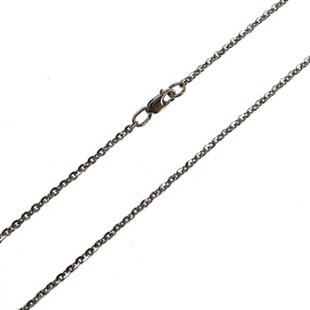 San - Links of Joy's Armbånd & halskæde - Mirror Anchor - Sterlingsilver/rhodium 0,5mm 21cm