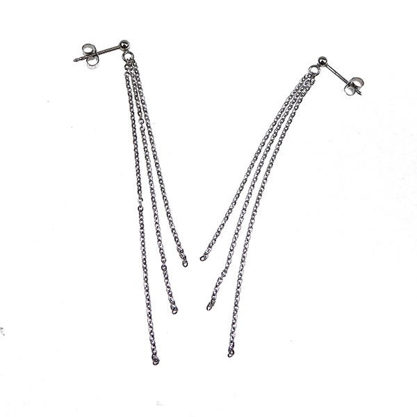 San - Links of Joy\'s Øreringe - DiamondCut sterlingsølv/rhodium 
