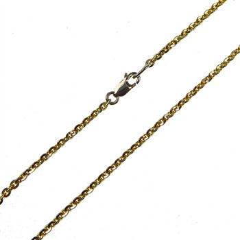 San - Links of Joy's Armbånd & halskæde - Mirror Anchor - Sterling/forgyldt 0,5mm 21cm