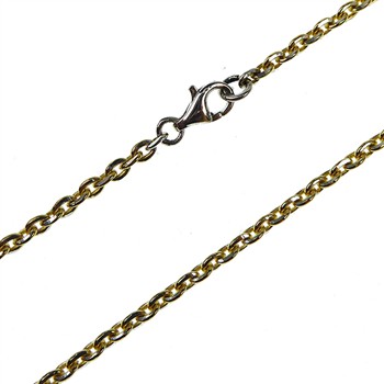 San - Links of Joy's Armbånd & halskæde - Mirror Anchor - Sterling/forgyldt 0,8mm 60cm