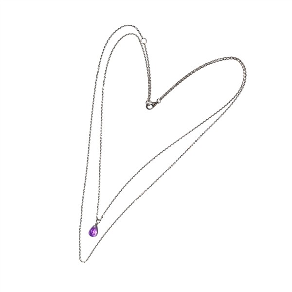 San - Links of Joy\'s 2 i 1 Rhodineret halskæde med Ametyst 42/45cm