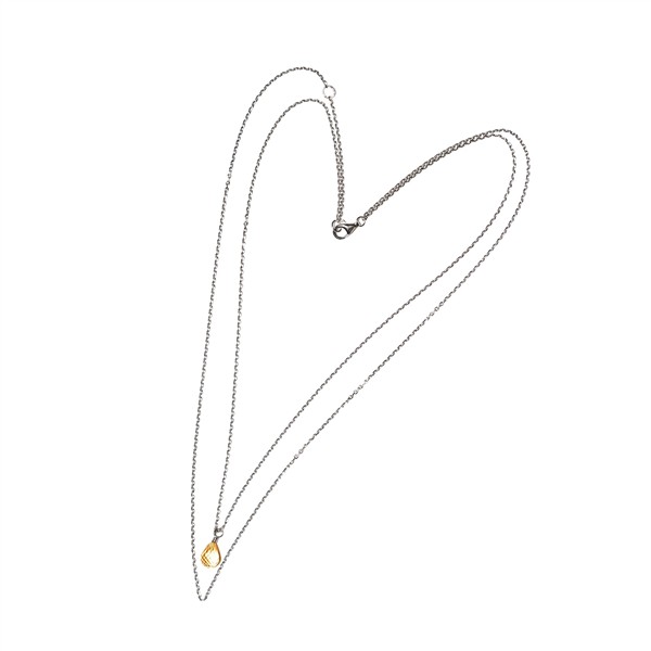 San - Links of Joy\'s Rhodineret halskæde med Citrin 42/45cm