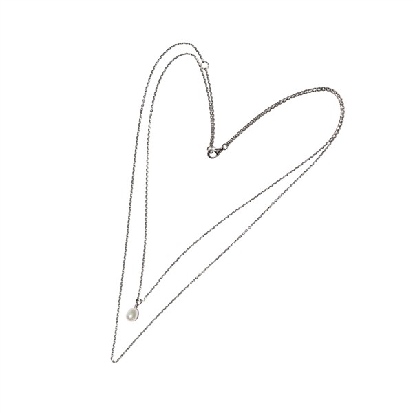 San - Links of Joy\'s 2 i 1 Rhodineret halskæde med Ferskvandsperle 42/45cm
