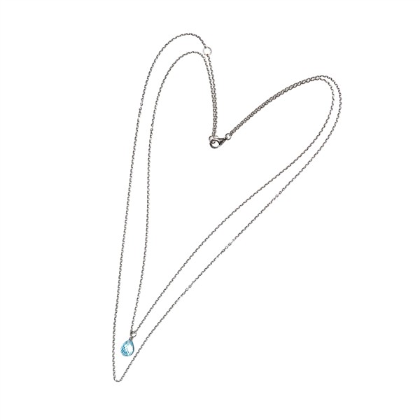 San - Links of Joy\'s 2 i 1 Rhodineret halskæde med Topas 42/45cm