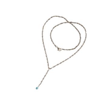 San - Links of Joy's Halskæde i Rhodineret Sterlingsølv med Topas 50cm