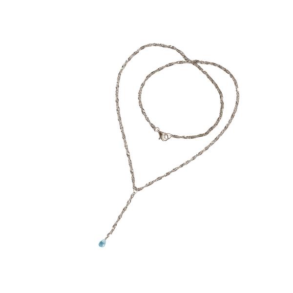 San - Links of Joy\'s Halskæde i Rhodineret Sterlingsølv med Topas 40cm
