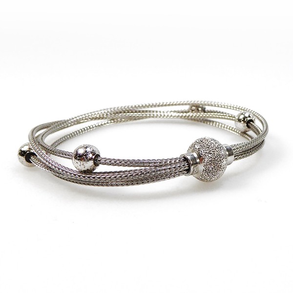 San - Links of Joy\'s Armbånd & halskæde - 4 rk. med Magnetlås - Rhodineret 19cm