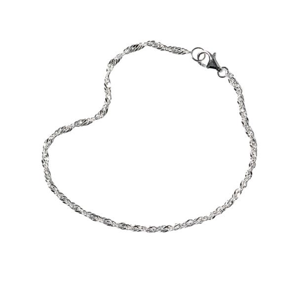 San - Links of Joy\'s Singapore kæde 2mm - Armbånd & Halskæde - 925/Blank 60cm