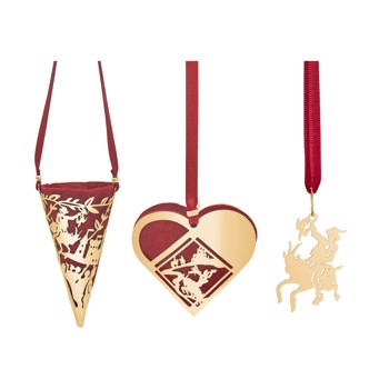 H.C. Andersen Home's 3-stk. mini - Klods Hans - 18k fg 