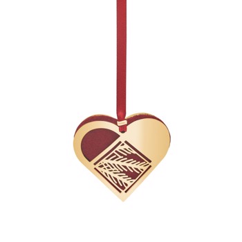 H.C. Andersen Home's Mini julehjerte - Grangren - 18k fg 