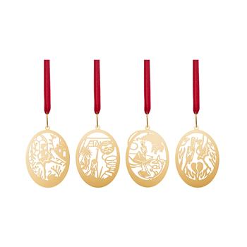 H.C. Andersen Home's 4 stk. ophæng - Den standhaftige tinsoldat - 18k fg