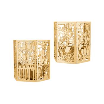 H.C. Andersen Home's 2-pk lysestage - Den standhaftige tinsoldat - 18k fg