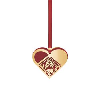 H.C. Andersen Home's Mini julehjerte - Den standhaftige tinsoldat - 18k fg