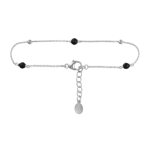 Blicher Fuglsang\'s Armbånd i sølv med sort onyx