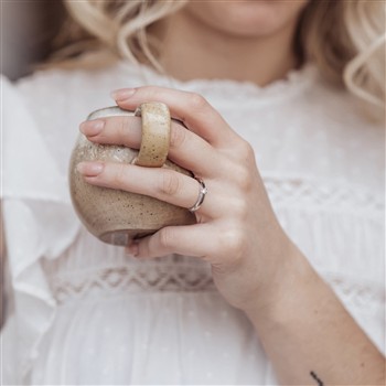 Aagaard's 14KT HV.D.RING BRILL.1X0,07CT WPI