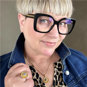 Blicher Fuglsang's Sunshine ankelkæde i stål - 22 cm + 4 cm i forlænger