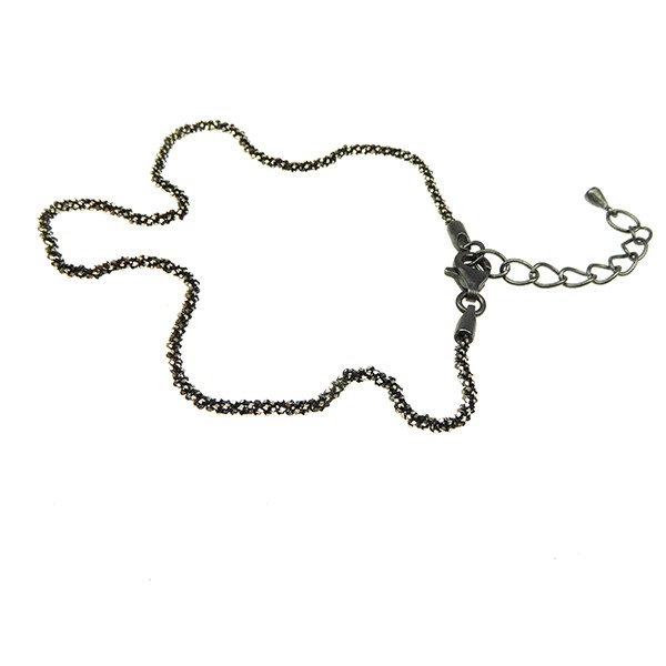 San - Links of Joy\'s Ankelkæde - 23+5cm Sterlingsølv/925 Oxyderet  23+5cm