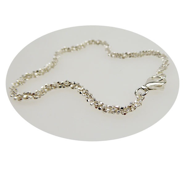 San - Links of Joy\'s Armbånd & halskæde - Blank/925 DiamondCut 2,8mm i diameter 19cm