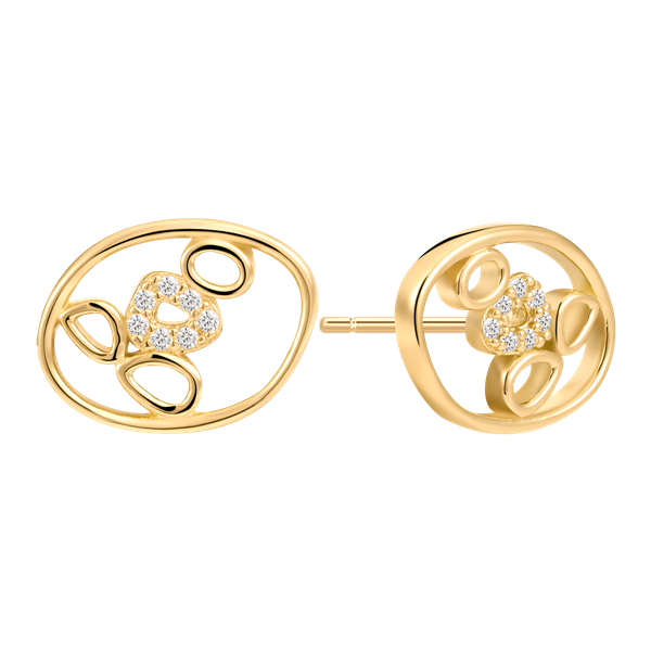 Støvring Design\'s Sølvforgyldt ørestikker