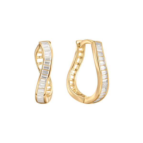 Støvring Design\'s Sølvforgyldt creoler