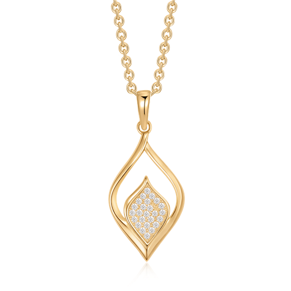 Støvring Design\'s Sølvforgyldt halskæde