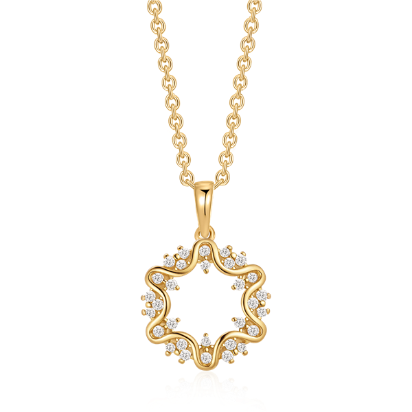 Støvring Design\'s Sølvforgyldt halskæde