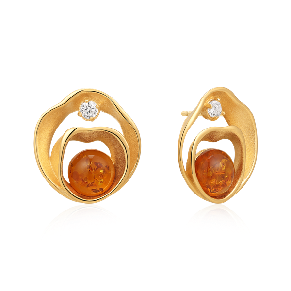 Støvring Design\'s Sølvforgyldt ørestikker