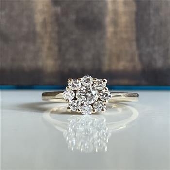 L&G's Ring 14 karat guld BIG BLOOM 0,60 ct