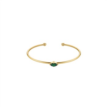 Rosefield's Rosefield Marquise Emerald Bangle JBEMG-J1242