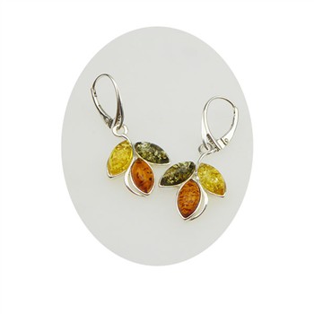 San - Links of Joy's Earring - 925 with Amber Ørering